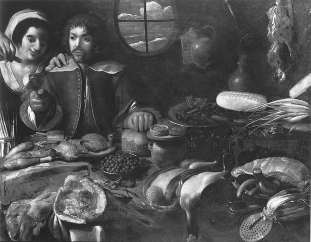 Arte Fotografica — Anonimo spagnolo sec. XVII - Scena di osteria — insieme